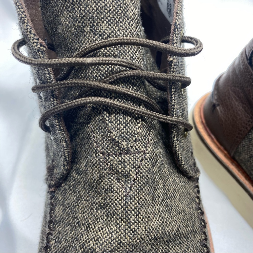 Toms Men's Dark Brown Tweed Chukka Boots SZ 11 CASUAL FALL CLASSIC - Picture 7 of 10